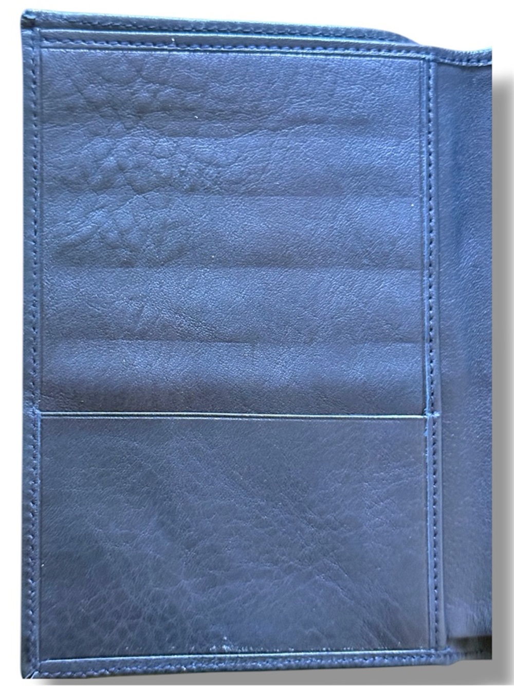 Burberry Blue Plaid Leather-Trim Wallet - Picture 4 of 7